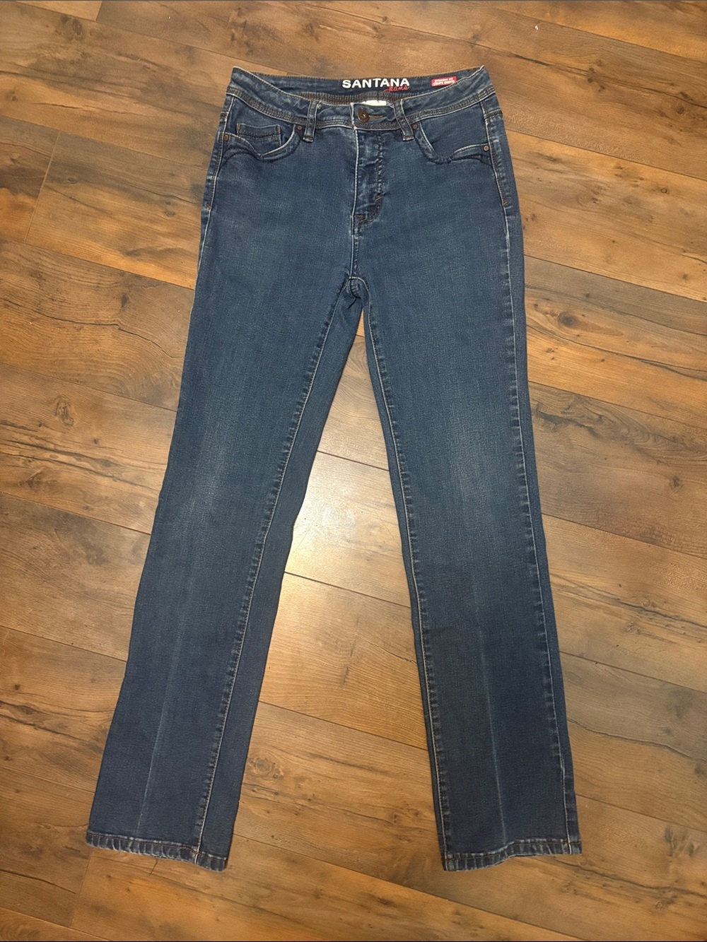 Santana Women's Dark Wash Straight Leg Jeans